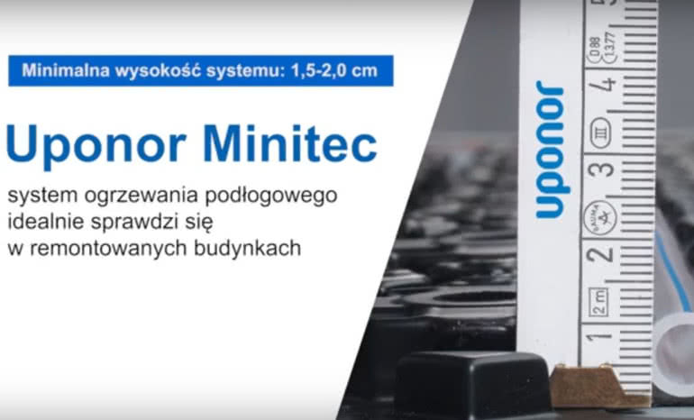 Uponor Minitec - modernizacja ogrzewania podłogowego