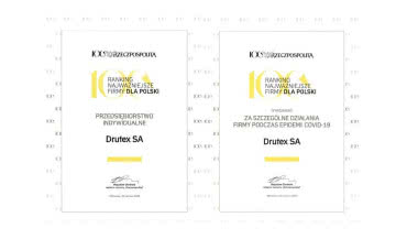 Drutex wśród "Najważniejszych firm dla Polski"!