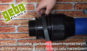 Gebo Plast. Łączniki zaciskowe z tworzywa sztucznego powyżej 75 mm średnicy